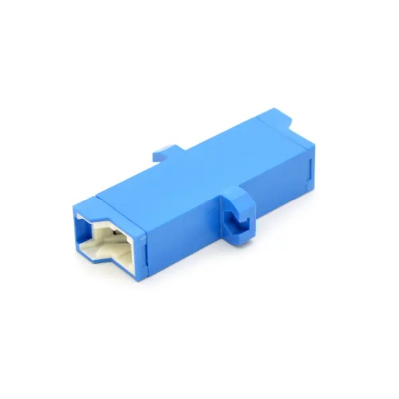 UPC simplex fiber optic E2000 adapter